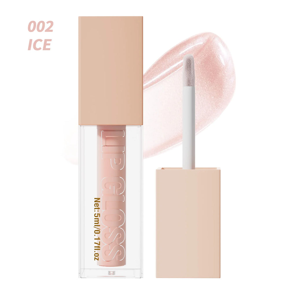 Lip Gloss Long-lasting Moisturizing Easy Halo-dyeing Waterproof Mirror Water Glass Lip Gloss Transparent Color Cosmetics Qme 9907-2