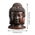 Creative New Buddha Statue Wooden Sakyamuni Tathagata Figurine India Buddha Head Statue Crafts Decorative Ornament. Qme 1PC
