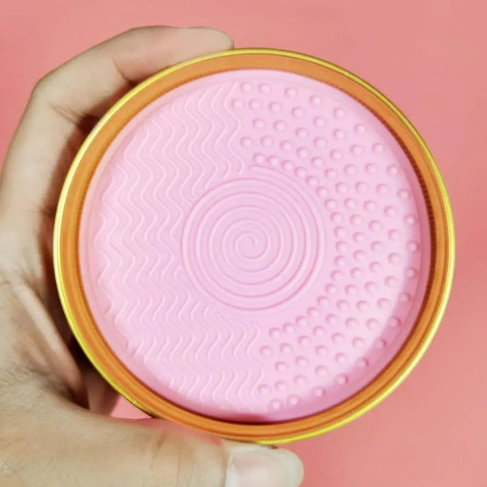 Makeup Brush Cleaning Soap Portable Case Cleaner Pad Washing Qme