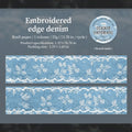 1 Roll Faux Denim Themed Kraft Paper Tape for Background Decor Scrapbooking DIY Collage Phone Case Notebook Decoration Qme 6