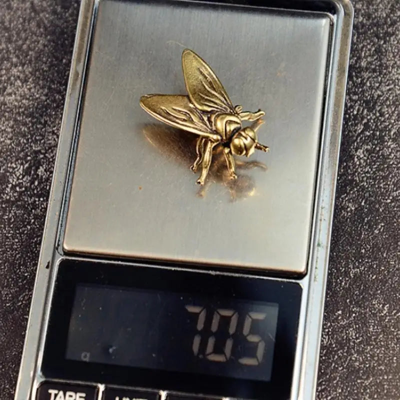 Miniature Statue Metal Insects Animal Figurine Mini Brass Fly Insect Qme one size