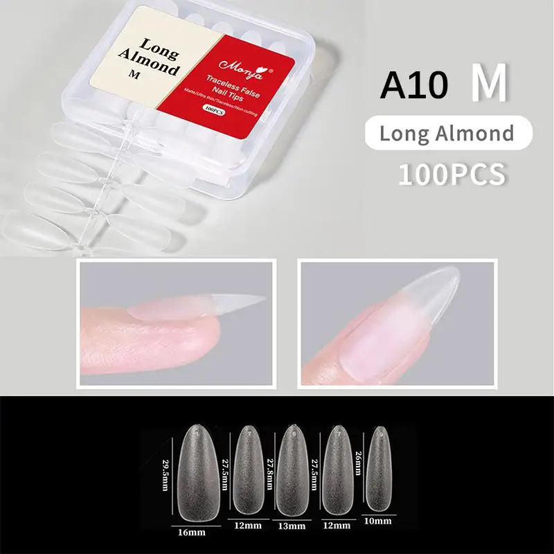 Soft Gel Nail Tips Full Cover Press Fake Nails Professional Supplies Qme A10