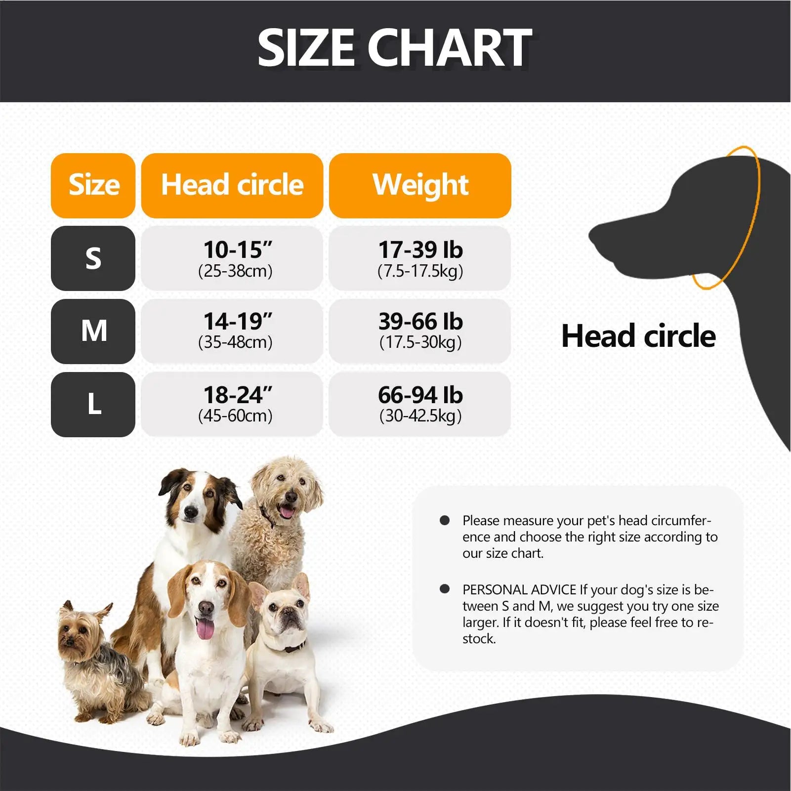 Dog Ear Hoodie Gentle Pet Calming Headband Cat Small Medium Large Qme