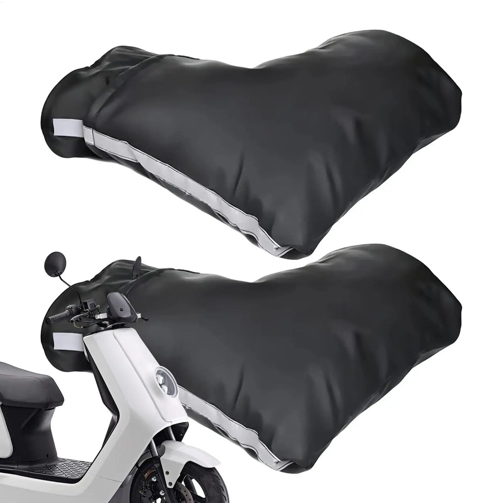 Bike Handlebar Mittens Winter Warm Mitts Bicycle Motorcycle Handlebar Mitts Cold Weather Mountain Fat Bike Bar Cover Qme Default Title