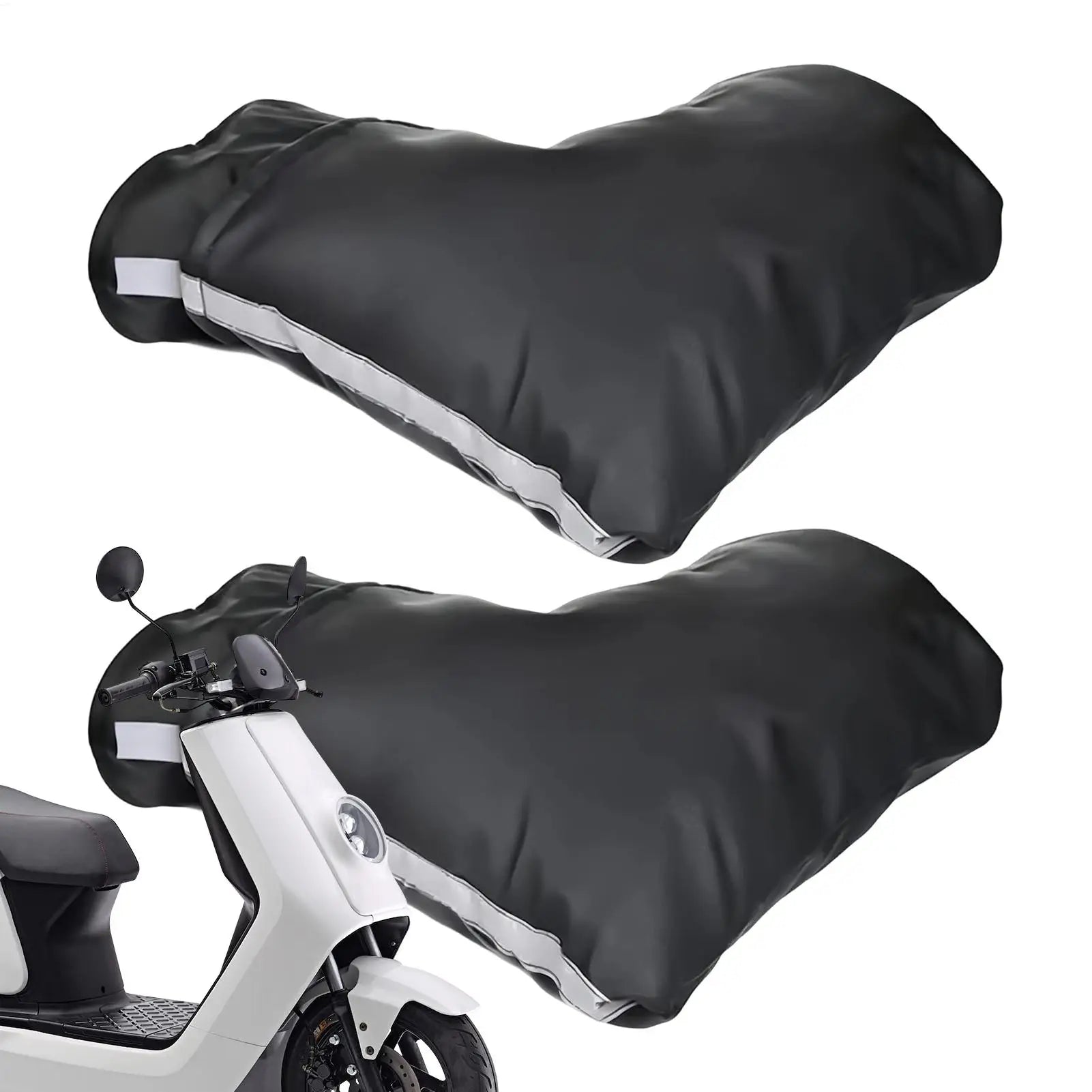 Bike Handlebar Mittens Winter Warm Mitts Bicycle Motorcycle Handlebar Mitts Cold Weather Mountain Fat Bike Bar Cover Qme Default Title