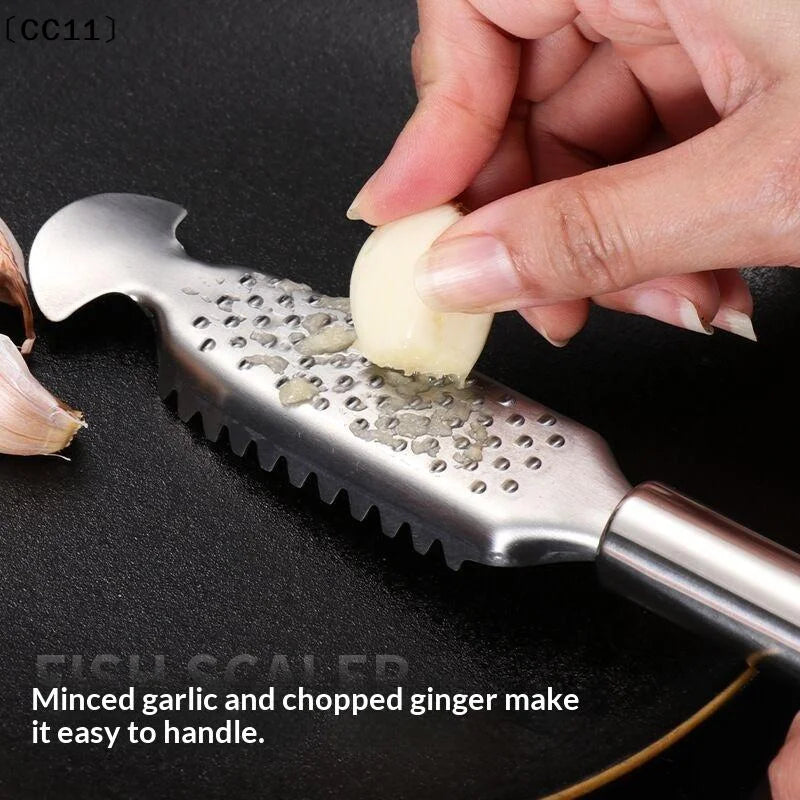 Scaler Stainless Steel Double Row Teeth Kitchen Gadgets Scale Removal Qme