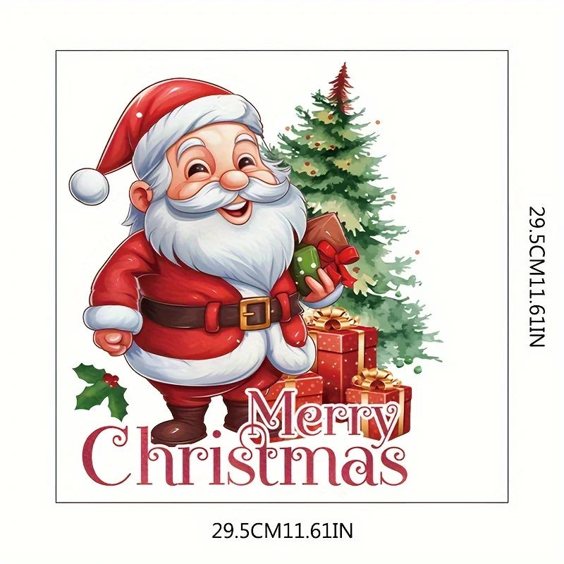 1Pc, Santa Claus sticker, toilet tank sticker, home wall decoration products, toilet sticker, door sticker. Qme