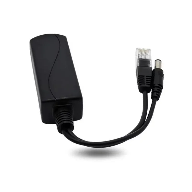 2PCS 100Mbps 48V to 5V2.4A National Standard POE Splitter Micro USB/TYPE-C/dc5.5*2.1 Optional Qme