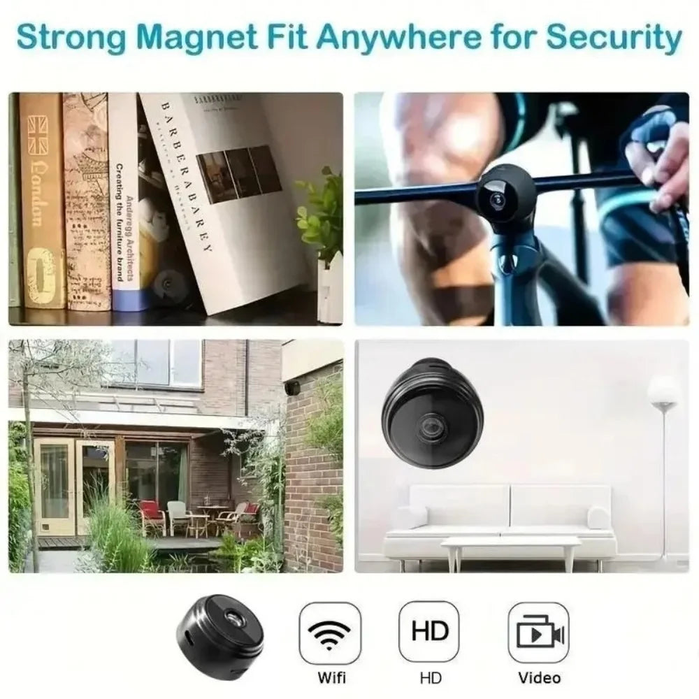 A9 WiFi Security Camera Wireless Surveillance Camcorder Infrared Night Vision Motion Detection Remote Video Monitor Smart Home Qme