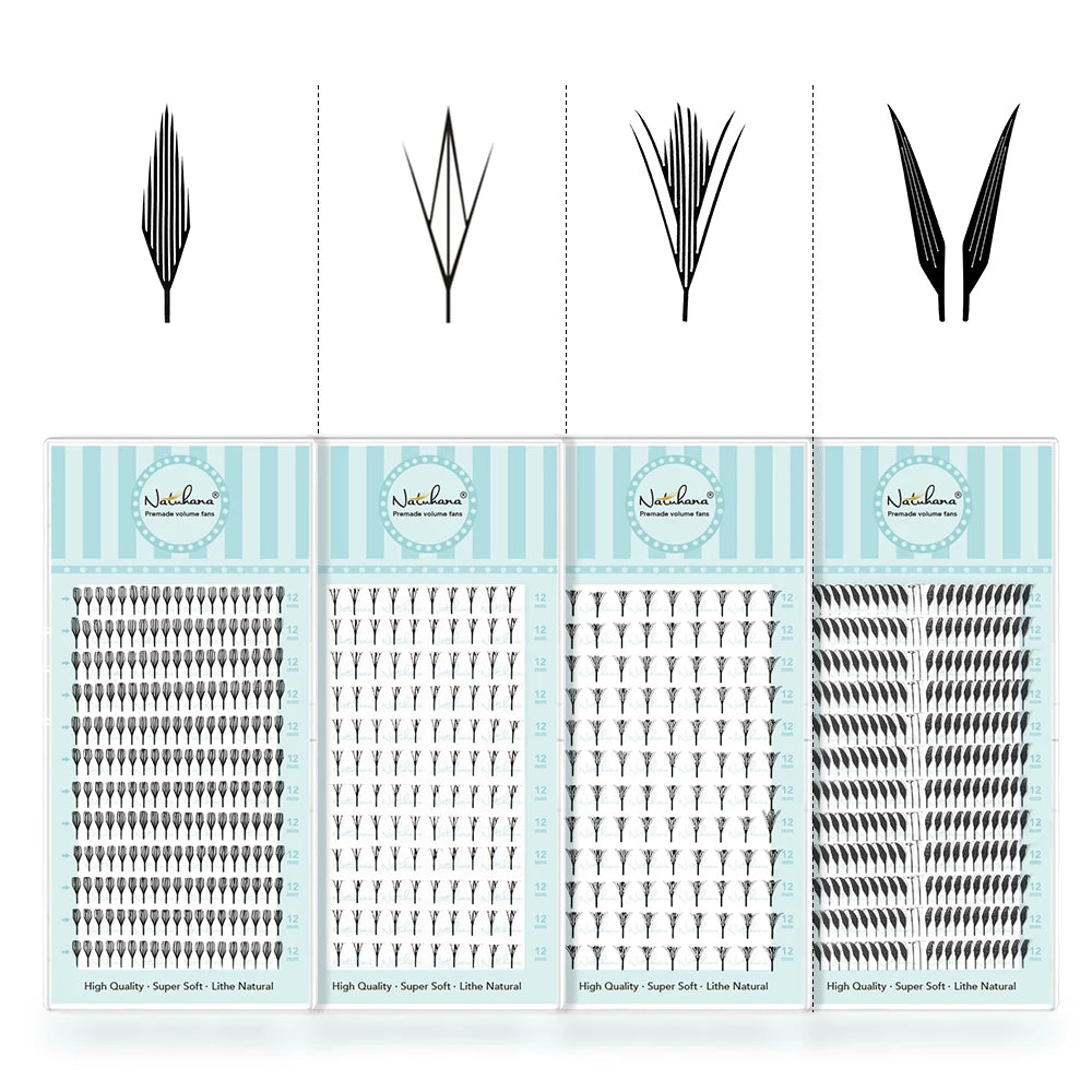 NATUHANA Comic Spire Eyelash C D Curl Anime Effect Lashes Soft Manga Qme