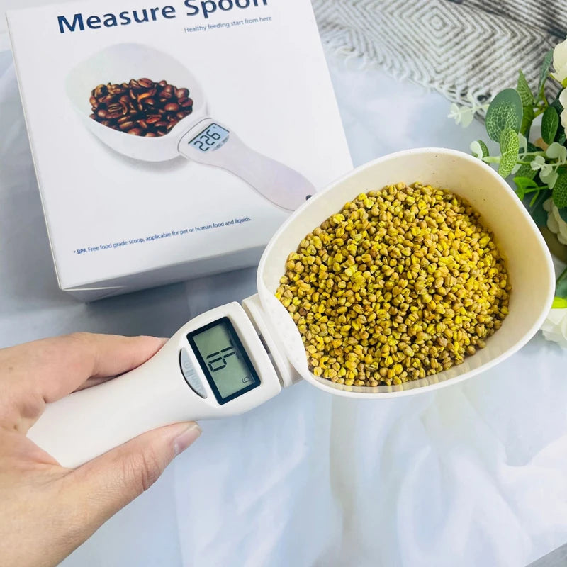 Kitchen Digital Food Measuring Spoon Scale Pet Food Measuring Spoon Scale Suitable For Cat And Dog Food Measuring Flour Spoon ﻿ Qme
