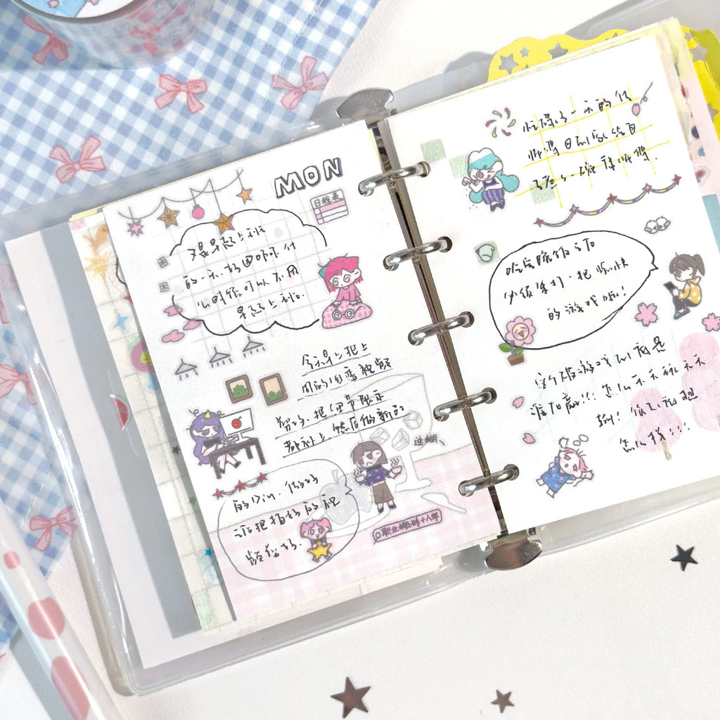5*320cm Ins Style Cute Y2K Washi Tape Decorative Adhesive Tapes Journal Supplies Washi tape Scrapbooking Stickers Masking Tape Qme