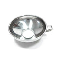Food Grade Stainless Steel Wide Mouth Kitchen Funnel Set 2 Sizes for Pouring Oil Wine Jam Liquid Canning Spices Qme Big