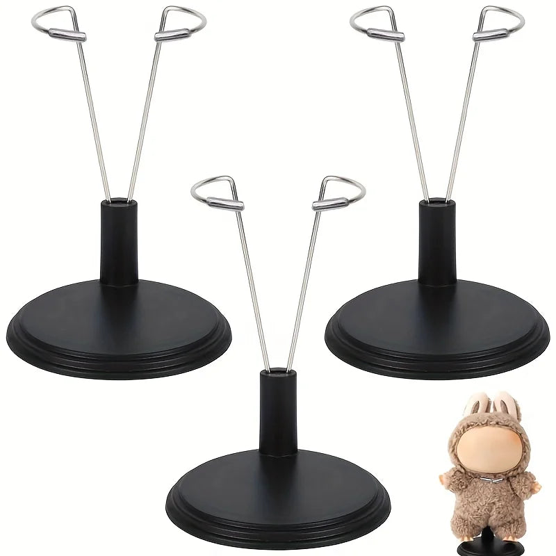 3pcs adjustable doll holder, suitable for labubu doll plastic display support accessories (excluding dolls) Qme