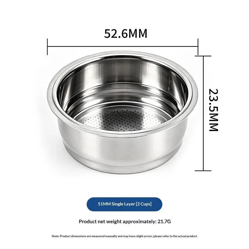 51 1-Cup 2-Cup Filter Replacement Basket Coffee Bottomless Qme A4