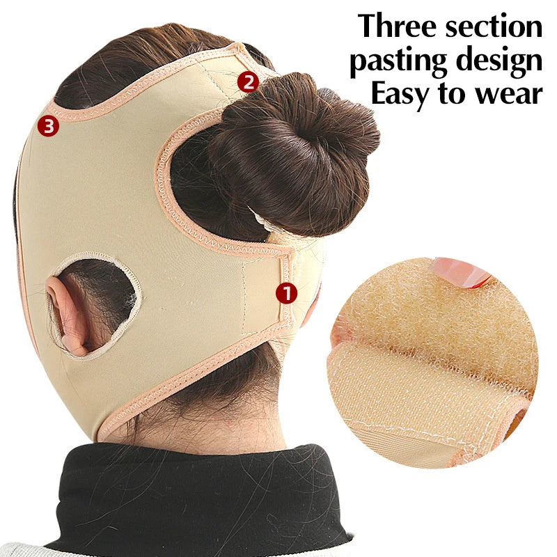 Elastic Face Slimming Bandage V-line Shaper Chin Cheek Lift Facial Qme