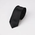 Men Tie Silk Polyester Necktie Classic Formal Solid Plain Pink Black Qme st-19