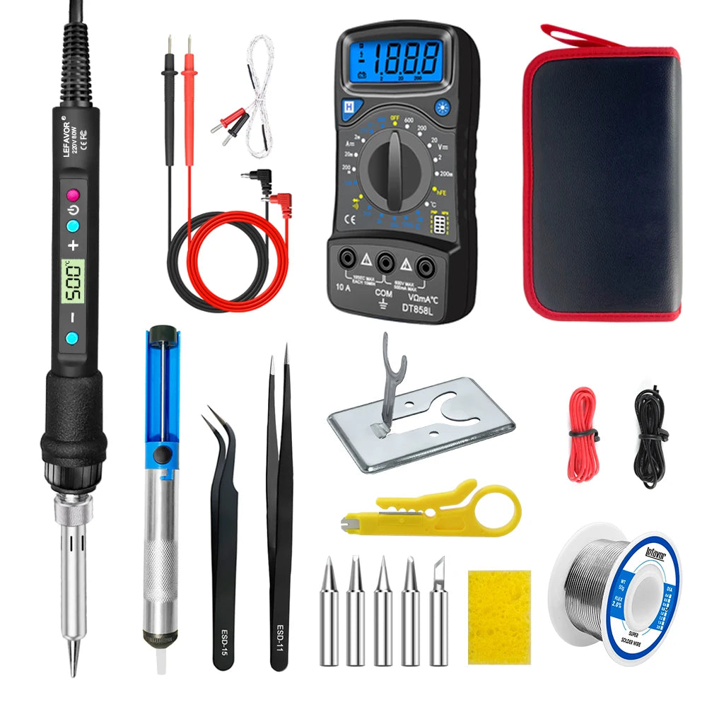 LF 80W Digital Display Soldering Iron Welding C F Switching Qme 936H SET3 110V US PLUG