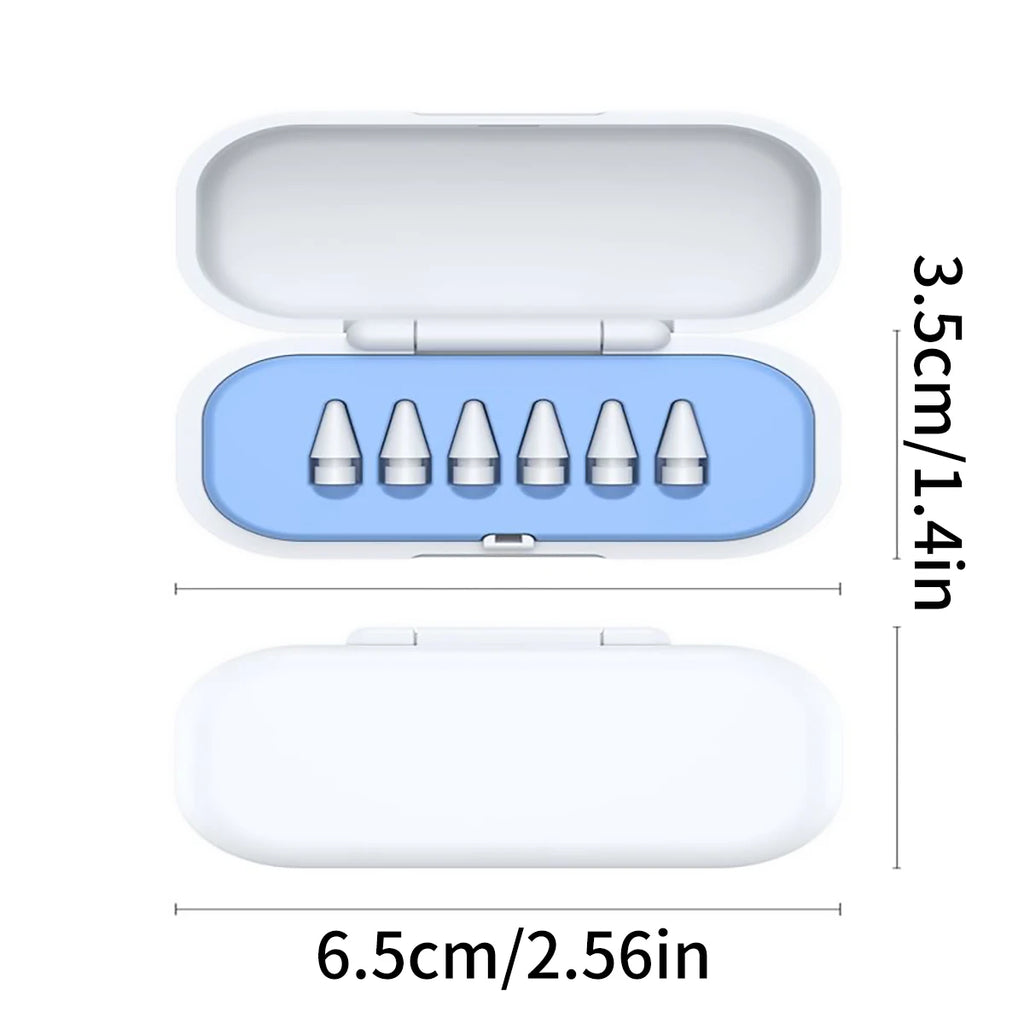1 Replacement Pencil Tip Storage Box Compatible Apple's First Second Qme