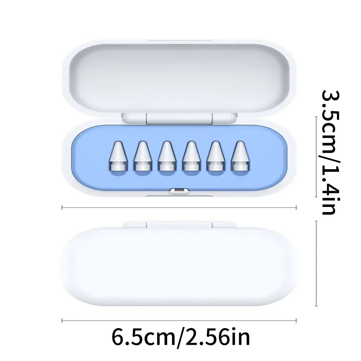 1 Replacement Pencil Tip Storage Box Compatible Apple's First Second Qme