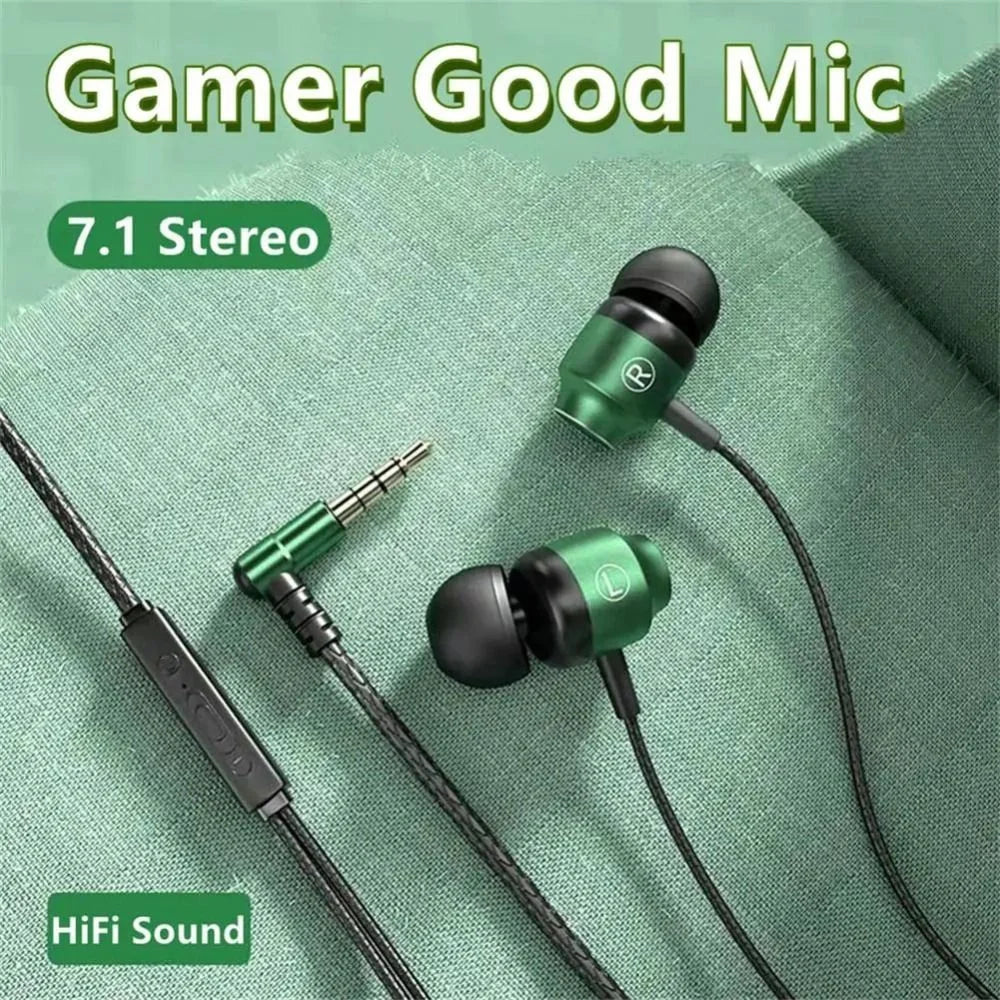 Digital Chip Wired Gaming Headset Type C 3.5mm HIFI Heavy Bass In-Ear Headset For iPhone Huawei Xiaomi Noise-cancelling Headset Qme