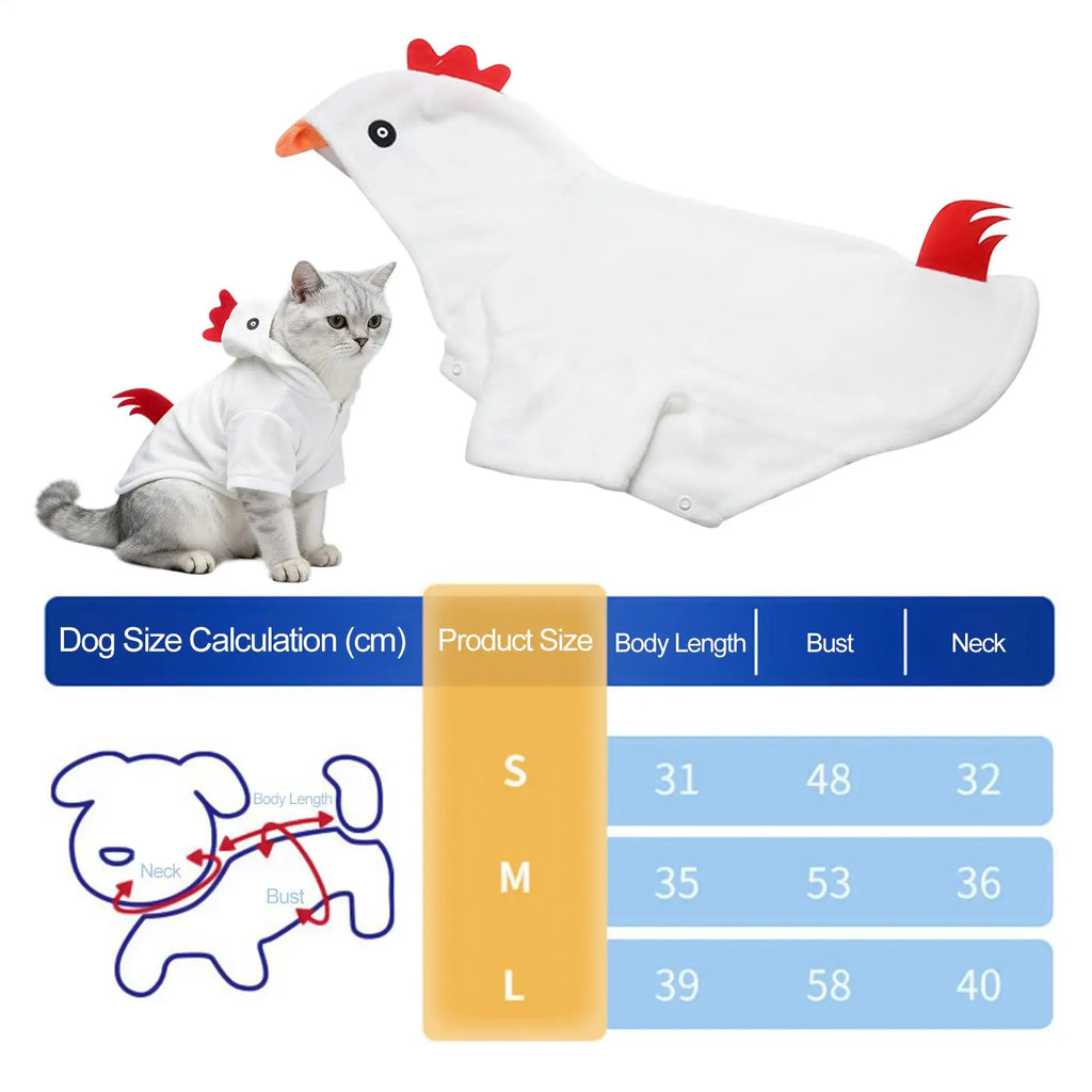 Dog Chicken Costume Funny Chicken Outfits Small Dog Thanksgiving Costume Suit For Medium Puppy Role Play Home Travel Birthday Qme