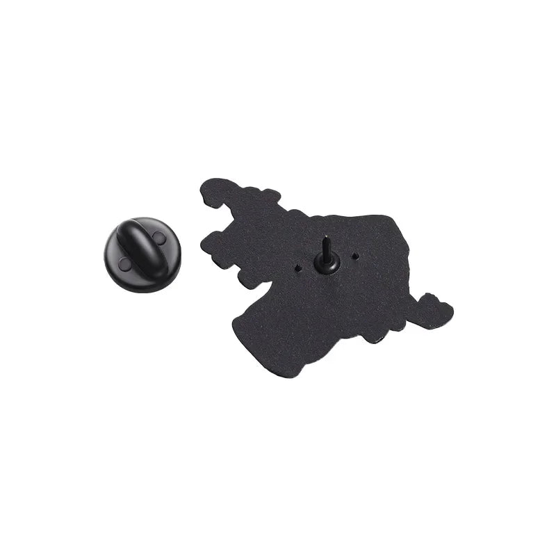 Creative Tattoo Gun Machine Red Heart Brooch Enamel Pin Funny Decorative Brooches Lapel Badges Jewelry Accessories Wholesale Qme