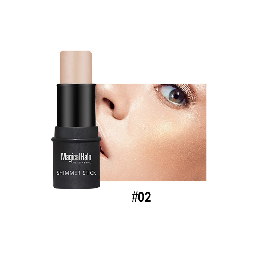 Magical Halo Highlighter Stick Makeup Glitter Contouring Bronzer For Face Shimmer Powder Highlight Corrector Contour Illuminator Qme 2