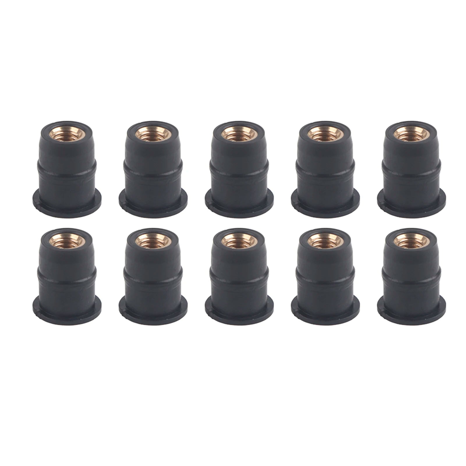 M5 Rubber Well Nuts 5mm/0.2in Metric Motorcycles Bolts Wellnut Rubber Well Nuts Well Nuts Kit Bolts Qme
