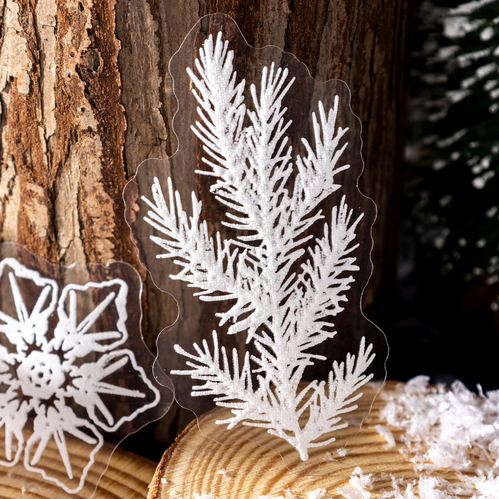 20 Sheets/Bag 3D Foam Winter Snowflake Christmas Sticker Set for DIY Scrapbook Guitar Phone Case Notebook Decoration Craft Qme