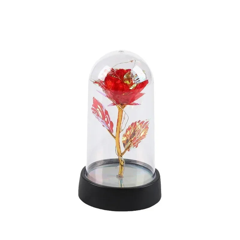 LED Simulation Rose Flower Light Beautiful Realistic Looking Night Qme