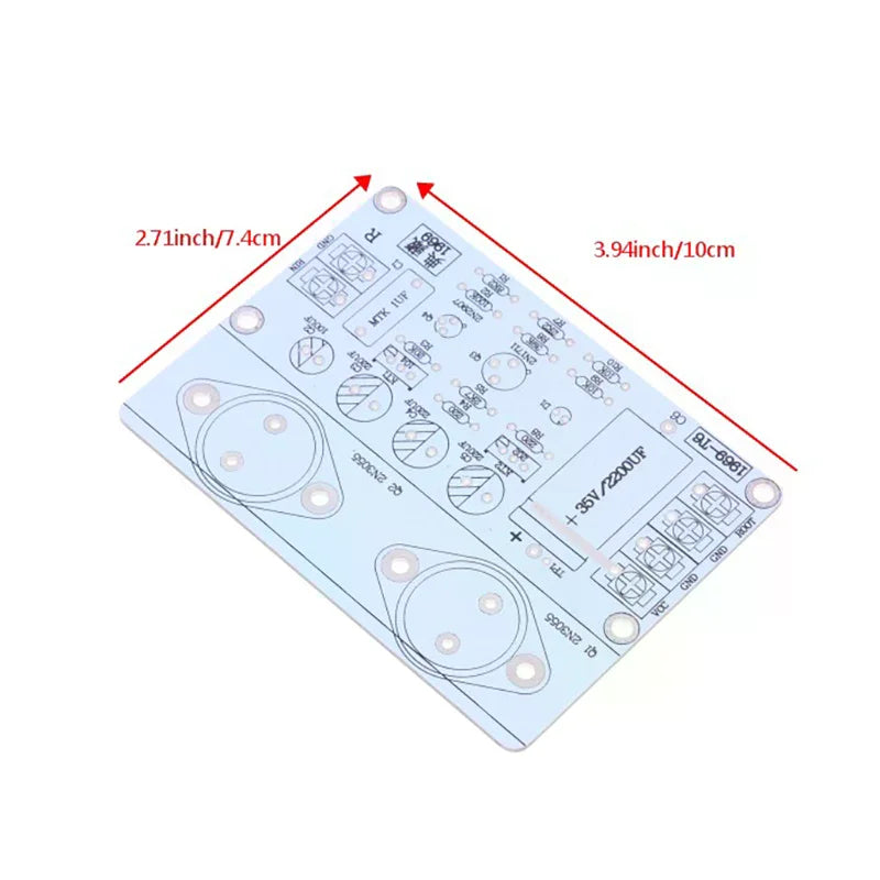 Classic Hood 1969 Audio Lifier Board PCB Two Channel Hifi Class Power Qme