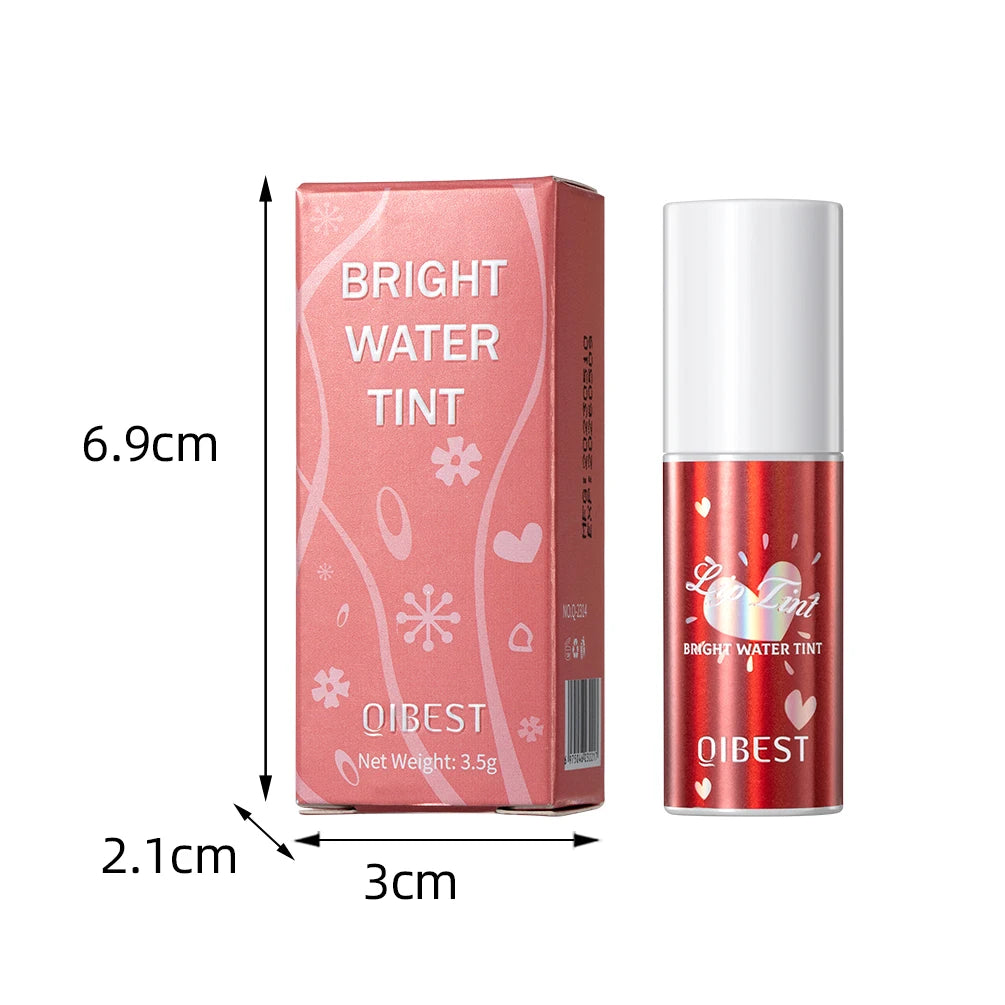QIBEST Moisturizing Lip Glaze Lasting Dual-use Natural Effect Lips Eyes Cheek Lip Gloss Tint For Beauty Women Lip Stain Makeup Qme