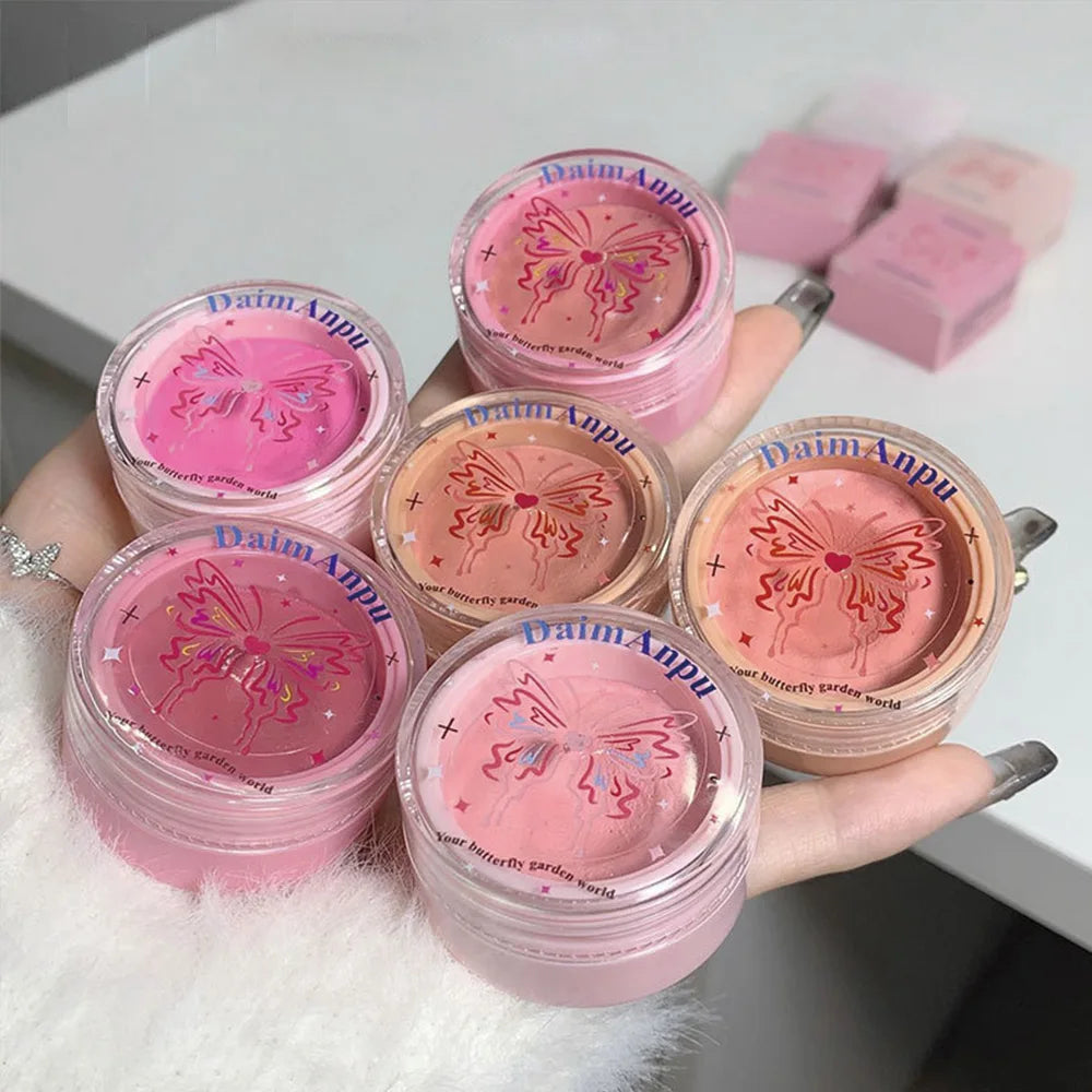 Airy Blush Clay Pigmented Powdery Cream Blusher Daimanpu Long-lasting Qme