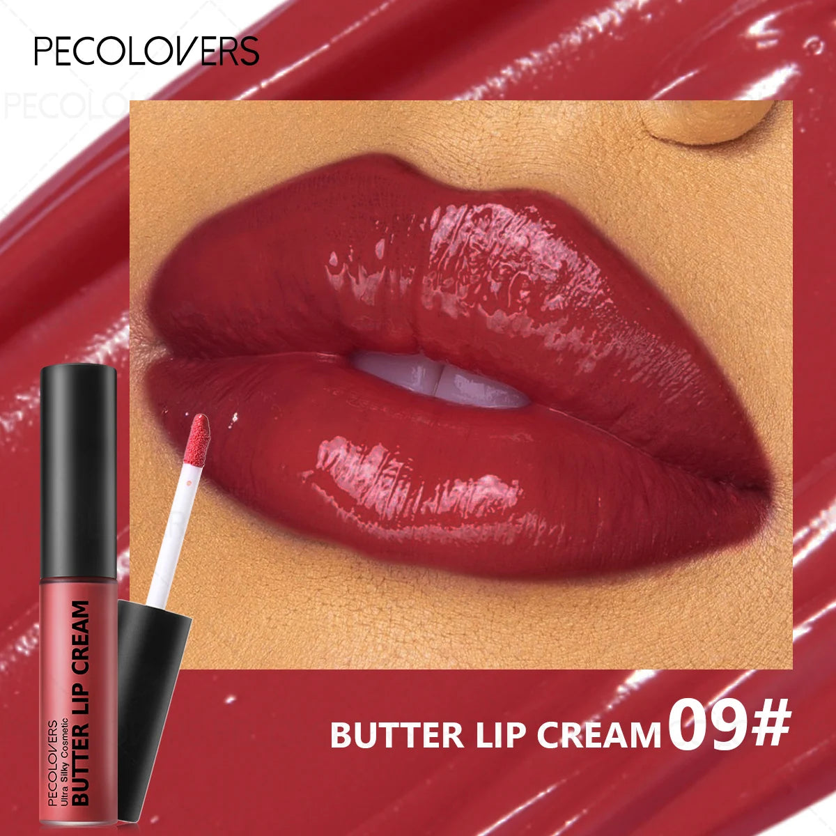 Buttery Short Lip Gloss Moisturizing Lipstick Rendering Suitable Qme 09