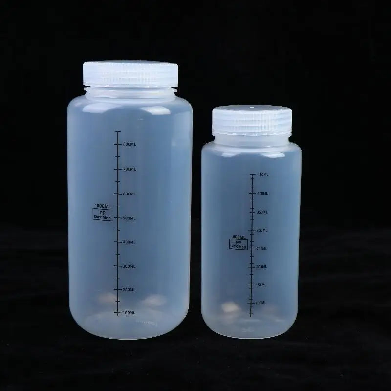 Wide Mouth Bottles Lids PP Containers Jars Water Sample Lab Reagent Qme