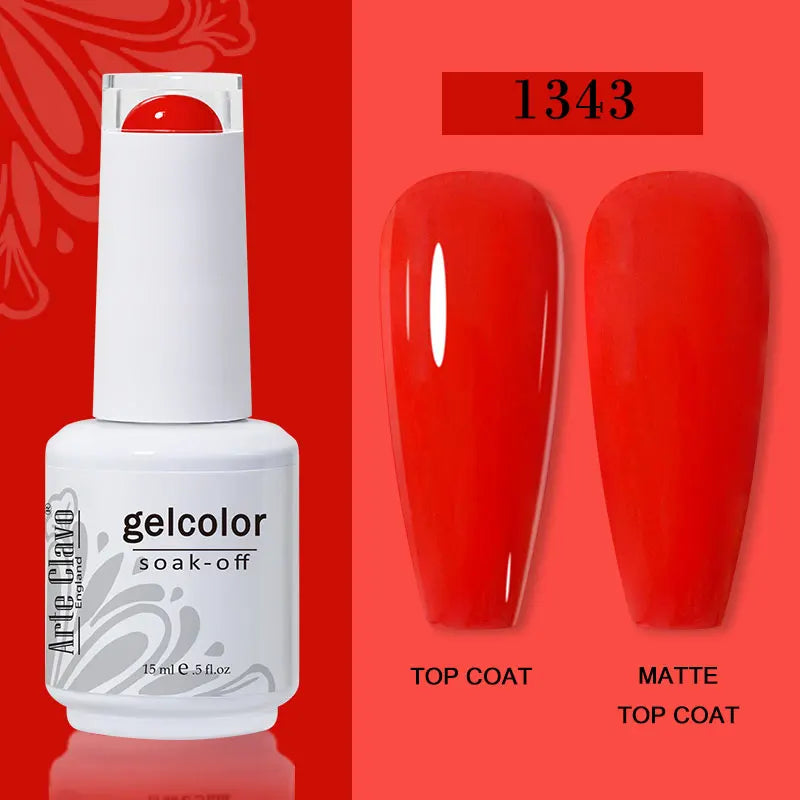 Arte Clavo15ml Gel Nail Polish Burgundy Red Brown Chocolate Art Soak