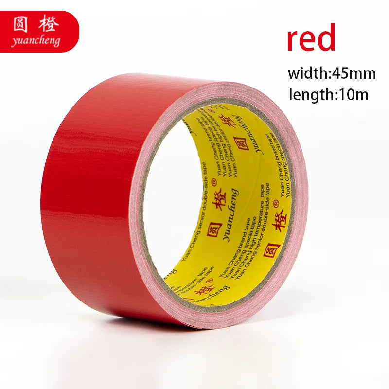 1 Roll Adhesive Fabric Duct Tape Strong, Carpet Tape Waterproof, White Tape Decorative, 10 Meter Automotive Fabric Tape Qme red 20M 45mm