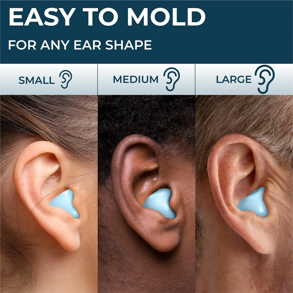 Silicone Sleeping Ear Plugs Noise Reduction Anti Snore Sound Qme