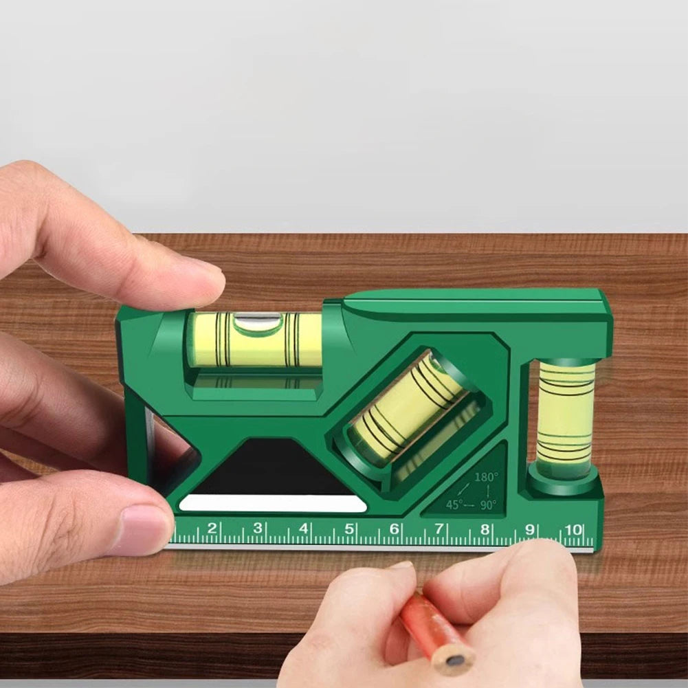 Portable Level Ruler Bubble Precision Magnetic Lever Angle Gauge Qme