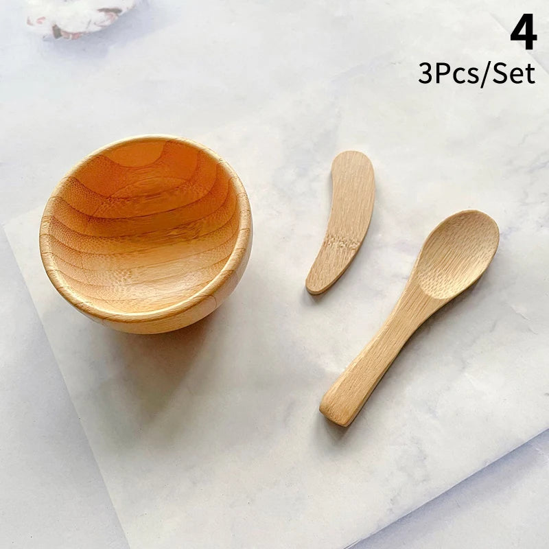DIY Face Mask Mixing Bowl Spoon Aromatherapy Massage Oil Care Makeup Qme 4