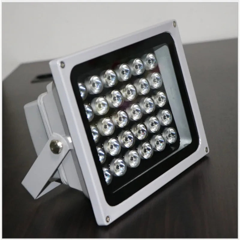 1PCS 50W Monitoring Fill Light Vehicle Spotlight Parking Lot Booth Sign Light License Plate Recognition Lamp Night Vision Qme