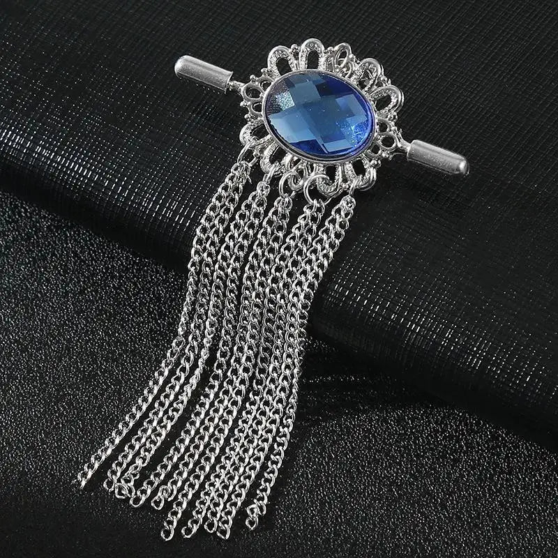 Tassel Brooches For Women Men Pin Party Casual Lapel Pins Accessory Gift Suit Tassel Brooches Jewelry Qme style 8