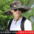 Big Head 60-65cm Circumference Large Number Hat Man Summer Outdoor Sun Hat Outdoor Fisherman Fishing Cap Cap Mountaineering Qme DGN circumference60-65cm