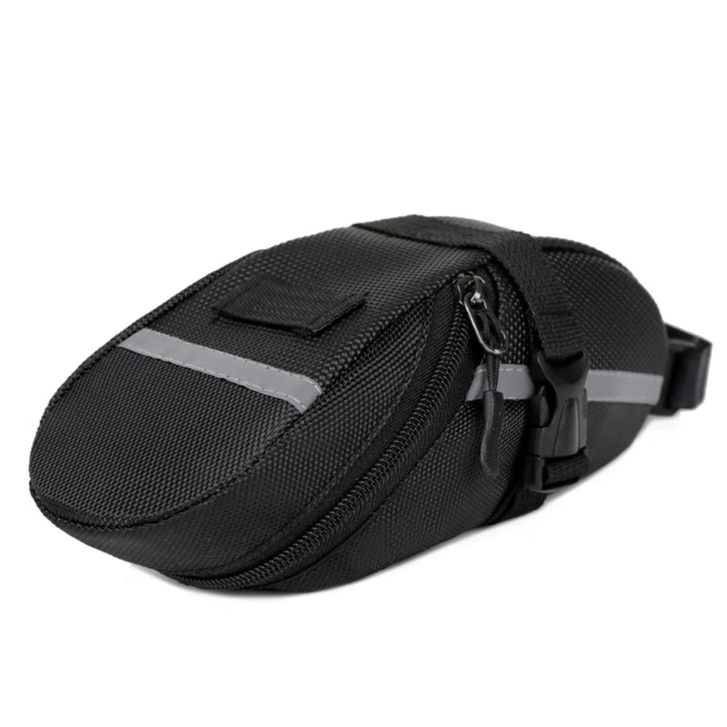 Universal Bicycle Saddle Bag Bicycle WaterProof Tail Bag Mountain Bike Rear Bag Bike Tail Bag Outdoor Bicycle Accessories Qme black