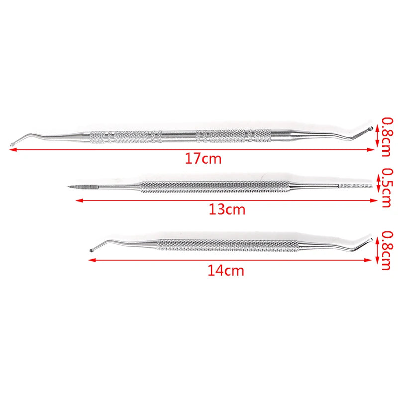 Double-ended Toe Nail Care Tool Ingrown Toenail Hook Lifter Filing Qme