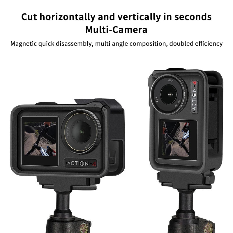 Sport Foldable Magnetic Camera Holder DJI OSMO Action 5 4 3 Quick Qme