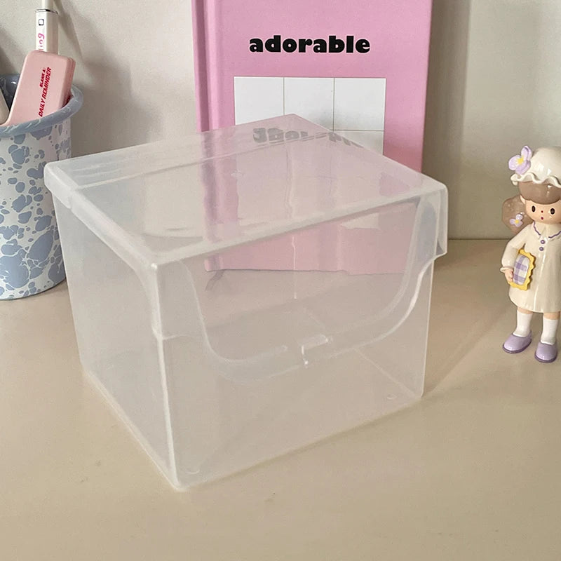 Transparent Storage Organizer Classification Box Stationery Qme