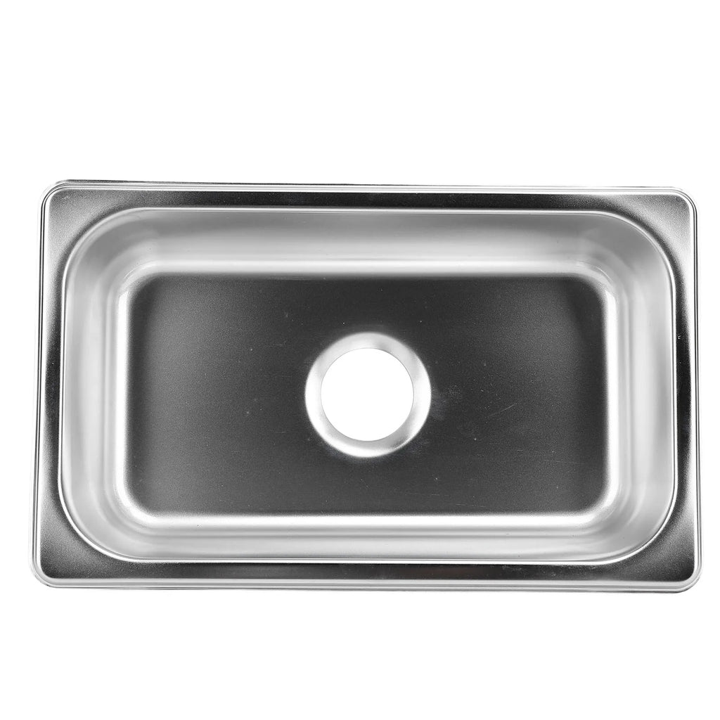RV Kitchen Sink Wash Basin RV 304 Stainless Steel Sink Rust Resistant High Capacity Smooth for Boat Yachts Boats Qme