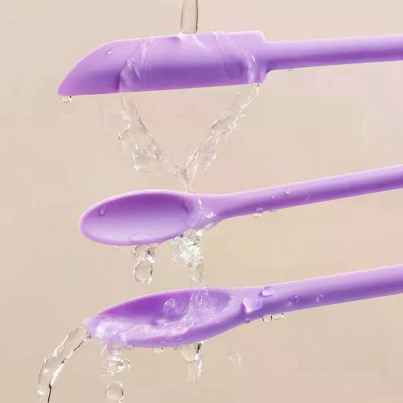 Silicone Spatula Double-headed Scraper Cosmetic Jam Cream Deep Bottle Qme